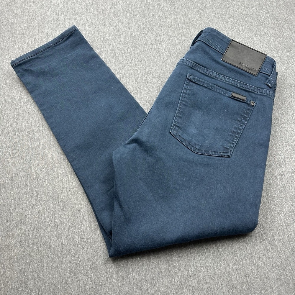 Fidelity Denim Jimmy Pants‎ Men's 36x29.5 Blue Jeans Karma Twill Dark Sea